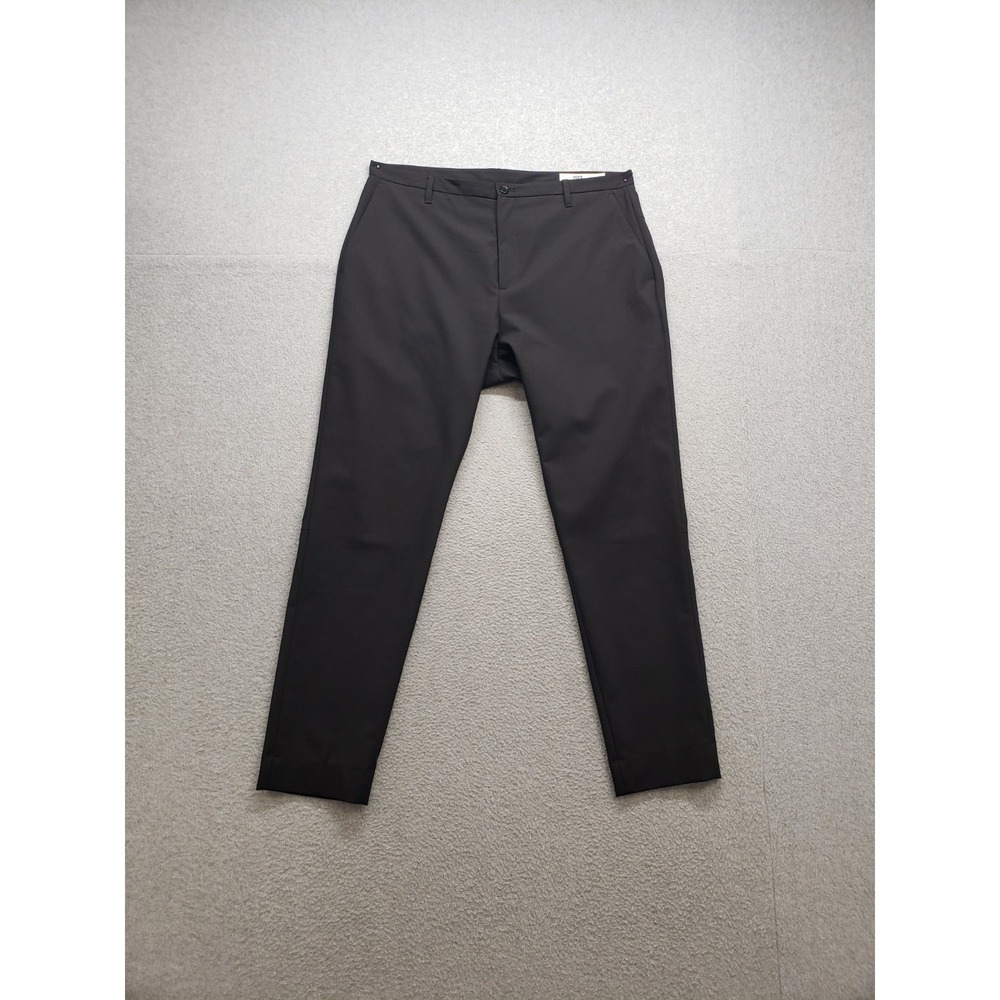 Hope by Ringstrand Women Dress Pant 42 Black Mid Rise Flat Front Formal Business